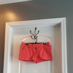 Red camel shorts